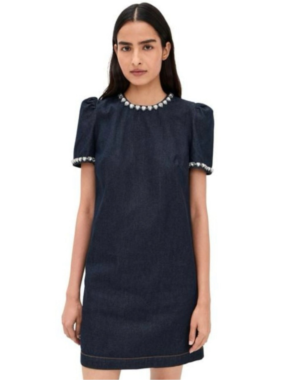 Zimmermann Embellished Denim Mini Dress | NWOT | $975 Retail | US size M